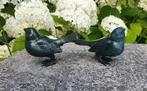 VOGELS / set / brons / MUSSEN / tuinbeeld / groen, Tuin en Terras, Dierenbeeld, Nieuw, Info@huisentuindecoratiemarie.nl, Huis en tuin decoratie marie