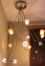Design kroonluchter-plafondlamp Harco Loor design, Ophalen of Verzenden, Zo goed als nieuw, Glas, Strakke moderne look sfeervol