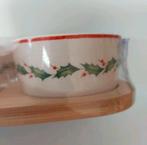 KITCHEN GOODS & MORE 4 SCHAALTJES MET HULST OP BAMBOE TRAY, Huis en Inrichting, Keuken | Servies, Verzenden, Nieuw, Schaal of Schalen