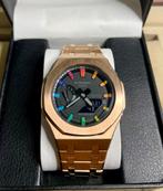 Casio G shock Casioak Rose Gold & Rainbow, Sieraden, Tassen en Uiterlijk, Horloges | Heren, Overige merken, Staal, Staal, Polshorloge