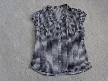 Leuke blouse / zwart-wit / maat 40 beschikbaar voor biedingen