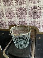 Mand, huisdecoratie, stalen mand, opberger, Ophalen of Verzenden, Rond, Overige materialen