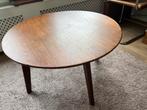 Vintage ronde salontafel, Ophalen, 50 tot 100 cm, Rond, Zo goed als nieuw
