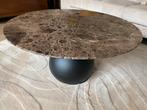 Prachtige salontafel PMP furniture met marmer blad, Ophalen, Overige materialen, 100 tot 150 cm, Rond