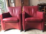 Dolcinea leolux stoelen , rood leer, Huis en Inrichting, Stoelen, Ophalen, Twee, Leer, Zo goed als nieuw