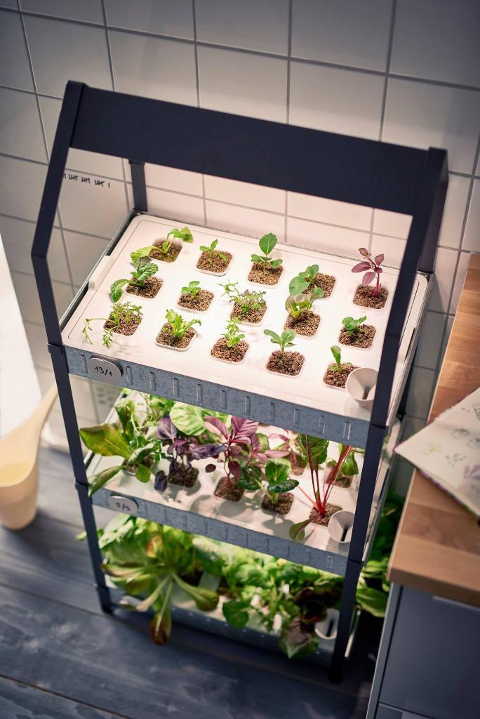 IKEA KRYDDA kweekkast inclusief verlichting, Tuin en Terras, Kweekspullen, Zo goed als nieuw, Kweekbak, Ophalen