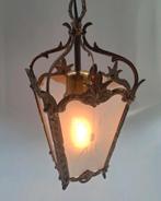Vintage Messing "Lantaarn" Hallamp, Huis en Inrichting, Lampen | Hanglampen, Ophalen of Verzenden, Zo goed als nieuw, Minder dan 50 cm