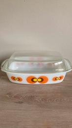 Vintage Schott Mainz ovenschaal UFO, pauwoog, Ophalen of Verzenden
