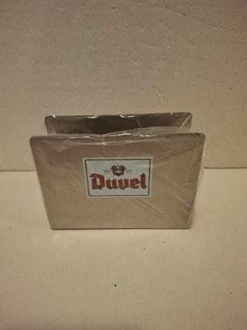 Duvel - mooie metalen houder voor bierviltjes beschikbaar voor biedingen