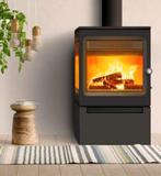 Lacunza Garde 3 zijdig glas gietijzeren kachel 10 kW, Ophalen, Vrijstaand, Hout, Nieuw