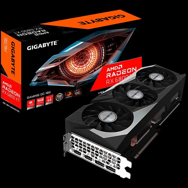 Gigabyte Radeon RX 6800 XT GAMING OC 16G, Computers en Software, Videokaarten, Gebruikt, AMD, PCI-Express 4.0, GDDR6, HDMI, DisplayPort