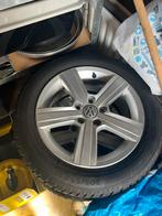 Volkswagen velgen met continentals winterbanden, Auto-onderdelen, Banden en Velgen, Ophalen, Gebruikt, 16 inch, 205 mm