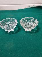 Kaarsenhouders gouda van kristalglas, Huis en Inrichting, Woonaccessoires | Kandelaars en Kaarsen, Ophalen of Verzenden, 'T Olde Gre-j