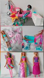 Barbie Poppen Mattel Zwembad Speelset Dreamtopia Scooter, Ophalen of Verzenden, Barbie