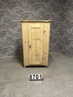 nr.8701 Antiek grenen 1 deurs-kast, Antiek en Kunst, Ophalen of Verzenden