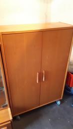 Vintage Hulsta rol kast met 3 schappen beide kanten deurtjes, Huis en Inrichting, Kasten | Roldeurkasten en Archiefkasten, Ophalen