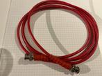 RG58 BNC male- male rood 2 meter kabel, Ophalen of Verzenden, Zo goed als nieuw, NA, NA
