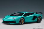 Lamborghini Aventador SVJ Blu Glauco Autoart splinternieuw, Hobby en Vrije tijd, Modelauto's | 1:18, Nieuw, Auto, Autoart, Verzenden