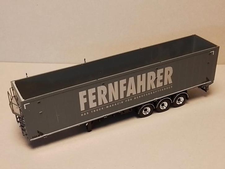 WSI walking floor trailer STAS met Fernfahrer opdruk b keus, Hobby en Vrije tijd, Modelauto's | 1:50, Gebruikt, Bus of Vrachtwagen