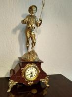 Antieke marmeren pendule met slinger, Ophalen