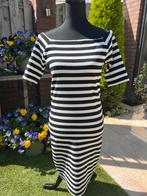 Gestreepte jurk off the shoulder maat M, Maat 38/40 (M), Nieuw, Ophalen of Verzenden, Knielengte
