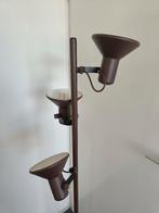 Jaren 80 staande lamp vloerlamp spots bruin, Ophalen, Gebruikt, Vintage, 150 tot 200 cm