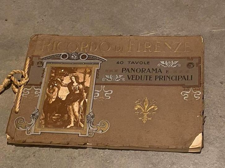 Ricordo di Firenze - Oud Panorama Album, Antiek en Kunst, Antiek | Boeken en Bijbels, Ophalen