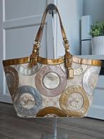 Coach Carly Patchwork Signature tas met uniek design ZGAN, Ophalen of Verzenden, Zo goed als nieuw, Overige kleuren, Shopper