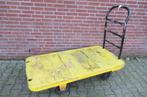 Platte kar 150cm x 77cm. 03701 vintage, Doe-het-zelf en Verbouw, Transportwagens, Gebruikt, Transportkar, 100 liter of meer, Ophalen