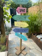 Ibiza bord, houten wegwijzer, Ophalen, Gebruikt, Versiering, Geboorte of Huwelijk