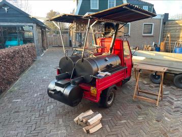 Foodtruck, Piaggio Ape, bbq tuk-tuk.  beschikbaar voor biedingen