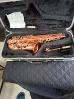 Prachtige Rose Koperen Altsaxofoon met Koffer, Muziek en Instrumenten, Ophalen of Verzenden, Zo goed als nieuw, Alt, Met koffer