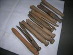 10 oude wasknijpers waspinnen, Ophalen of Verzenden