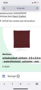 Schaduwdoek 3,5x3,5m, Tuin en Terras, Ophalen, Zo goed als nieuw