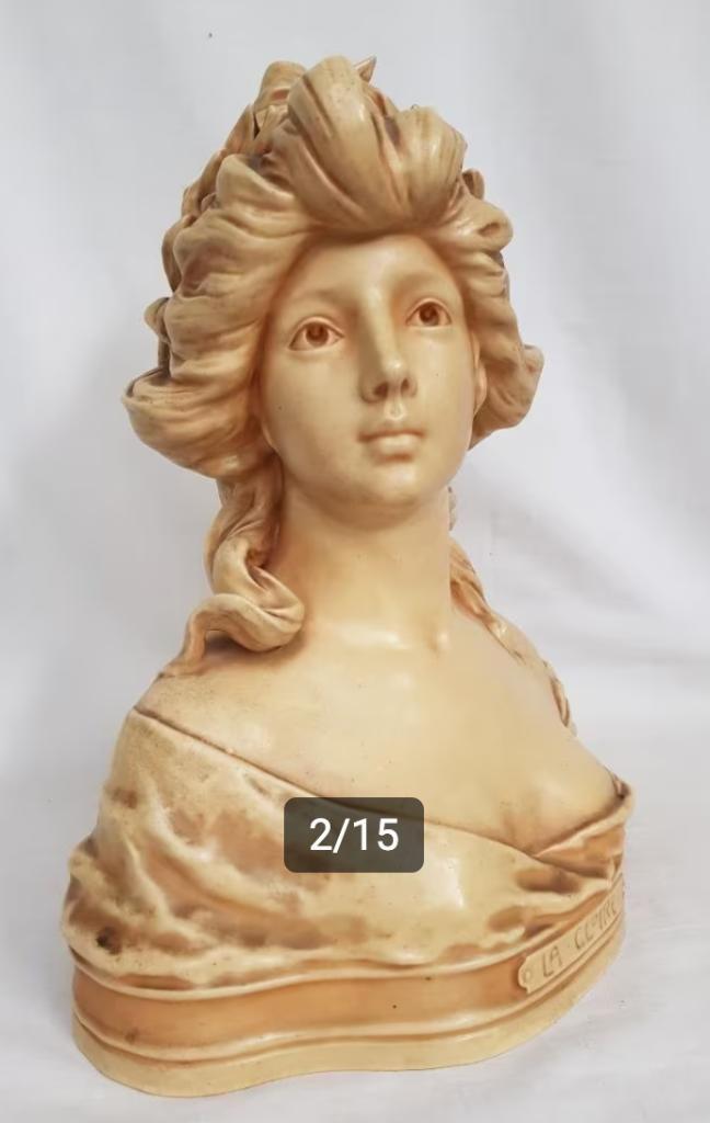 Art Nouveau Buste - Theodoor Schoop - Bernard Bloch., Antiek en Kunst, Kunst | Beelden en Houtsnijwerken, Ophalen of Verzenden