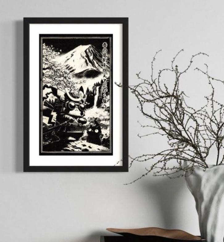 Kunstwerk Pikachu (Pokemon) Path of the Golden Thunder, Antiek en Kunst, Kunst | Overige Kunst, Ophalen of Verzenden