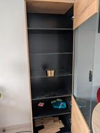 Boekenkast/Vitrinekast met glasdeur - Zo goed als nieuw!, Huis en Inrichting, Kasten | Vitrinekasten, Ophalen, Met deur(en), Modern/Industrial