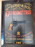 Decoratief  GUN SMOKE wand bord Pistol., Ophalen