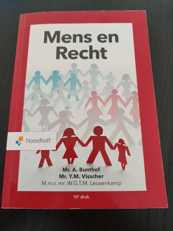 Mens en Recht 10e druk, ISBN: 9789001593230, Boeken, Studieboeken en Cursussen, Zo goed als nieuw, HBO, Alpha, Ophalen of Verzenden
