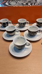 illy espressocups Zebra, Ophalen, Nieuw, Porselein, Kop en/of schotel