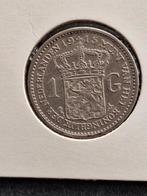 munt Nederland 1 gulden 1915 zilver, 1 gulden, Zilver, Ophalen of Verzenden, Koningin Wilhelmina
