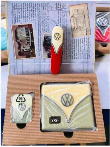 Vintage iconic VW volkswagen logo set - pocket knife/lighter beschikbaar voor biedingen