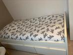 1persoons ledikant Ikea met lattenbodem 3 lades, Huis en Inrichting, 90 cm, Eenpersoons, Wit, Ophalen of Verzenden