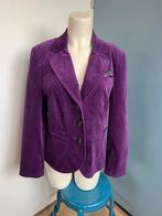 Gerry weber paars fluweel velvet jasje velours 42, Kleding | Dames, Jasjes, Kostuums en Pakken, Paars, Maat 42/44 (L), Ophalen of Verzenden