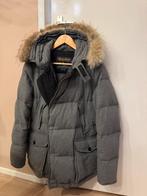 Woolrich winterjas S dons parka heren origineel, Ophalen, Grijs, Maat 46 (S) of kleiner, Gedragen