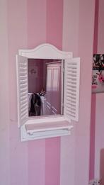 Spiegel met louvre deurtjes, Minder dan 50 cm, Ophalen of Verzenden, Zo goed als nieuw, Minder dan 100 cm