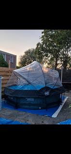 Zwembad 3 meter met koepel en zandfilter, Tuin en Terras, Zwembaden, Ophalen, Gebruikt, 200 tot 300 cm, Opzetzwembad