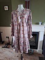 K-Design K Design beige bordeaux jurk XXL gratis verz in NL, K-design, Verzenden, Beige, Maat 46/48 (XL) of groter