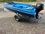 Jeanneau CAP 370 + Suzuki 20pk injectie + trailer, Ophalen, 10 tot 30 pk, Zo goed als nieuw, 3 tot 6 meter