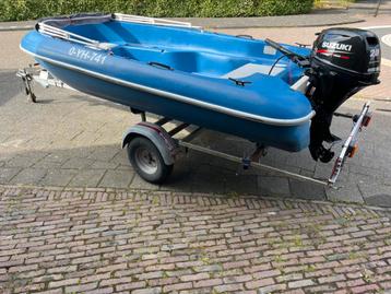 Jeanneau CAP 370 + Suzuki 20pk injectie + trailer beschikbaar voor biedingen